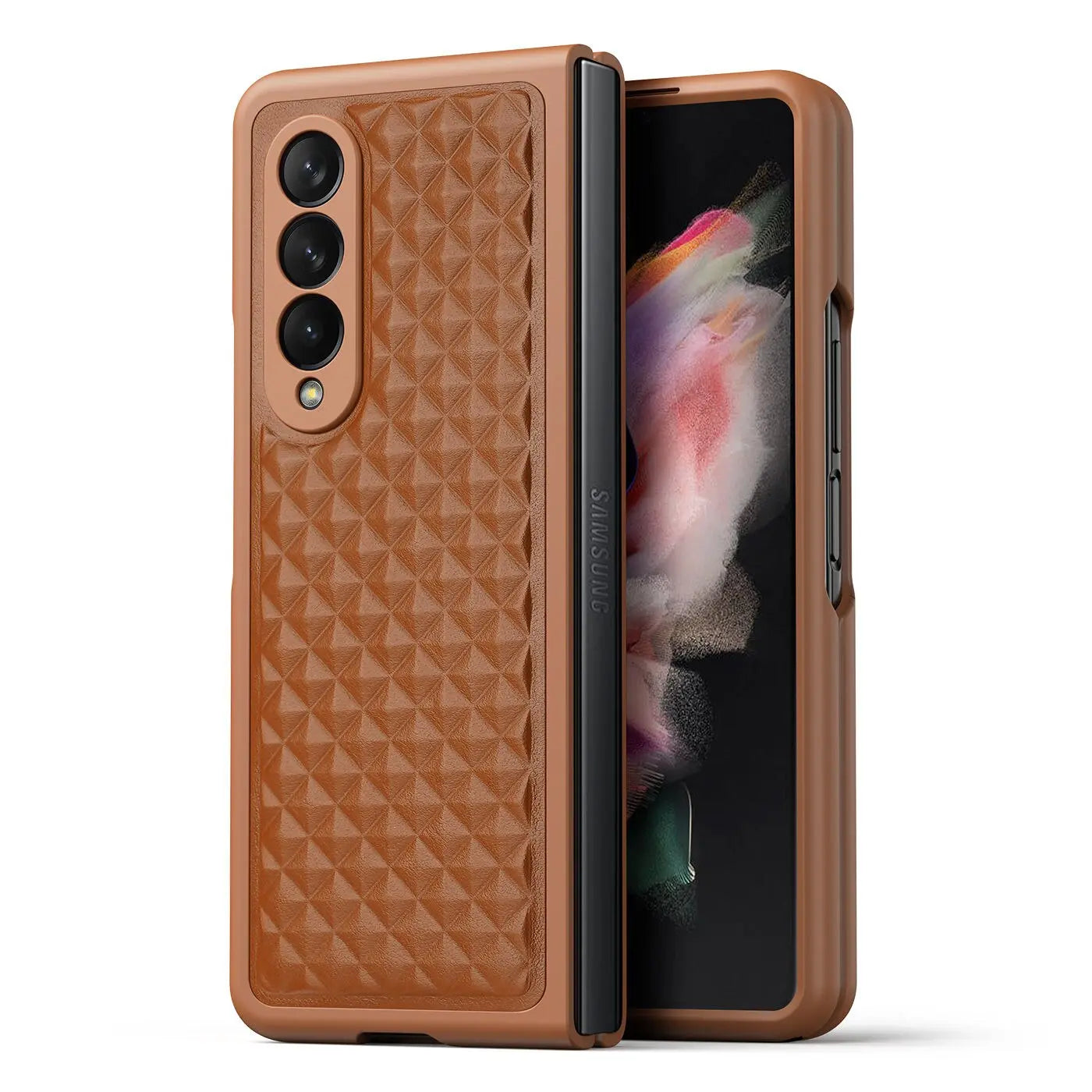 Pinnacle Premium Genuine Leather Case For Samsung Galaxy Z Fold 3 Fold 4 - Pinnacle Luxuries