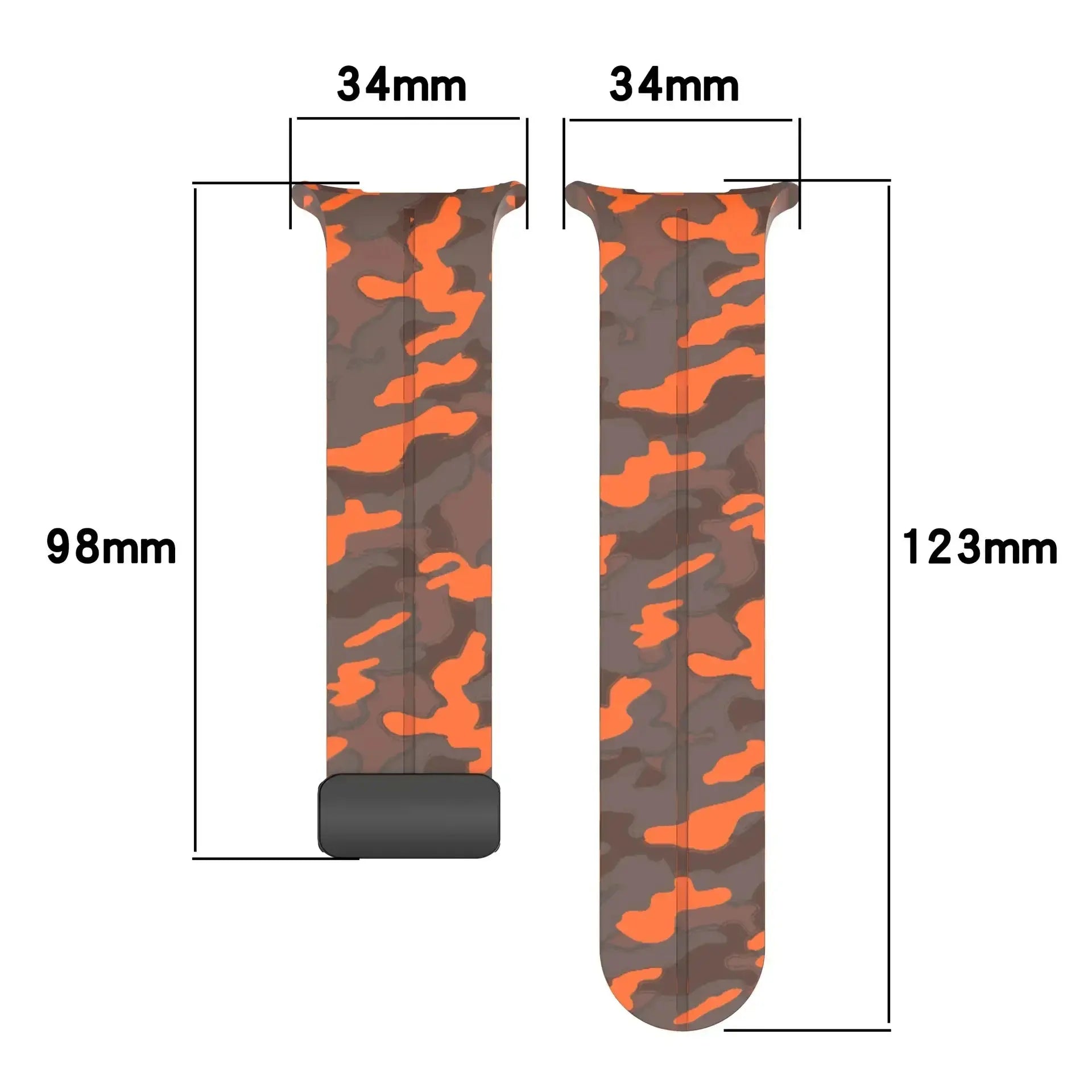 Camouflage Band for Samsung Galaxy Watch Ultra 47mm Silicone Magnetic Bracelet for Galaxy Watch 7 Ultra Replacement Watchband Pinnacle Luxuries