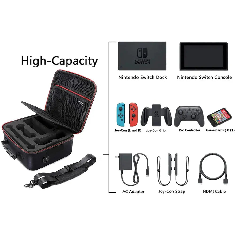 Carrying Storage Case Card Slot Large Capacity Pouch Protective Bag for Nintend Nitendo Nintendo Switch oled Game Accessories Pinnacle Luxuries