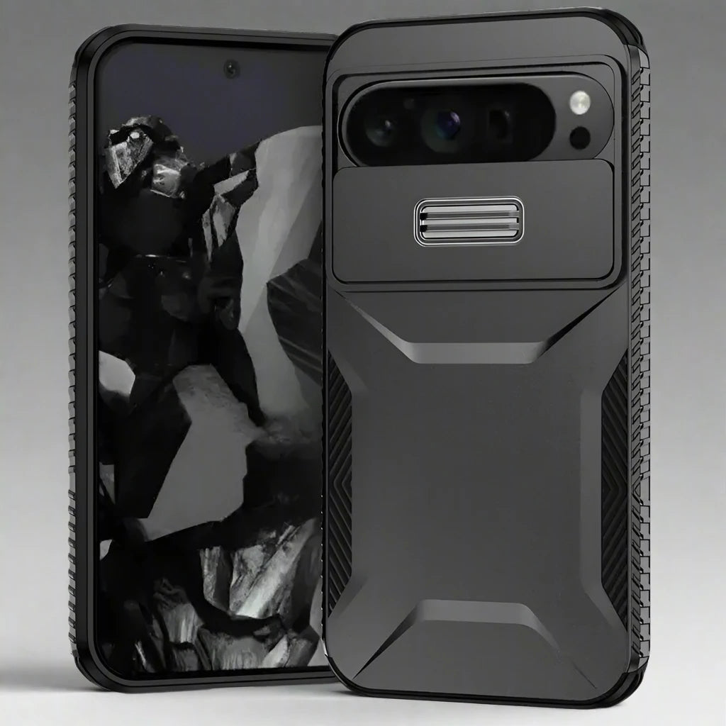 DefenderShield Military Grade Case for Google Pixel 9 Pro XL - Ultimate Protection with Camera Lens Slide Cover