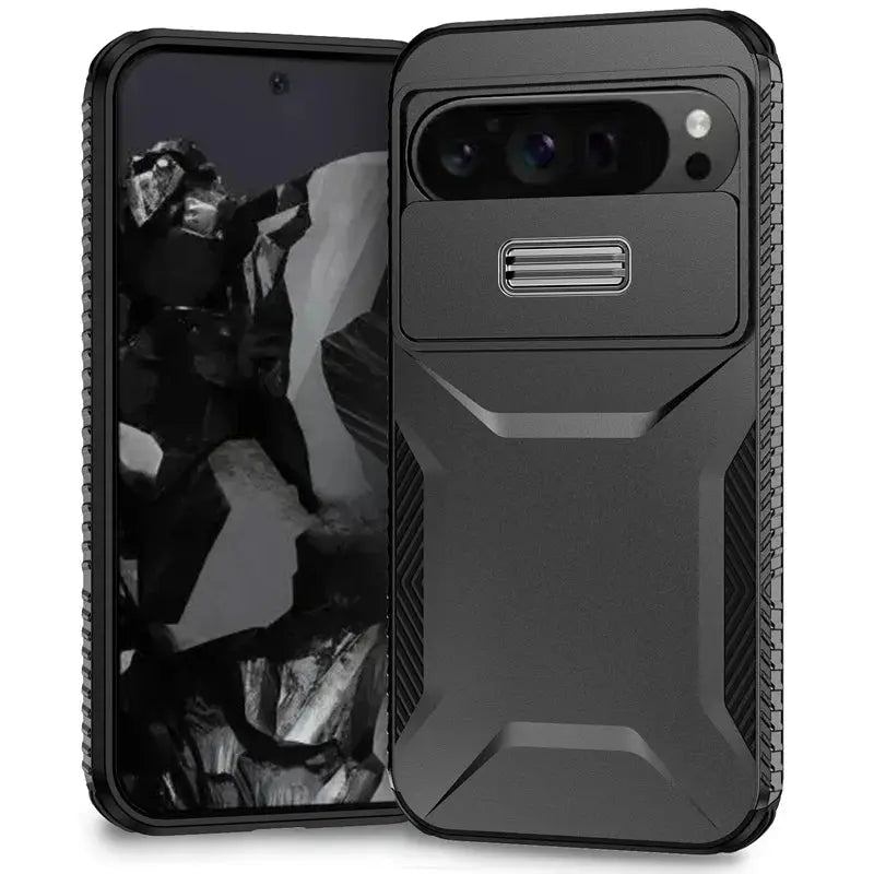 DefenderShield Military Grade Case for Google Pixel 9 Pro XL - Ultimate Protection with Camera Lens Slide Cover