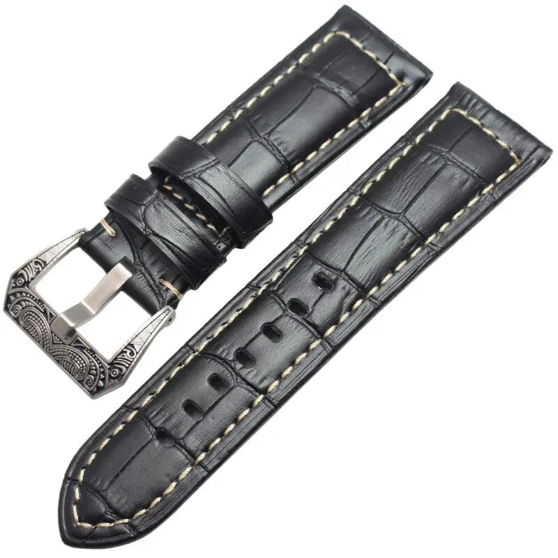 Pinnacle Handmade Genuine Italian Leather Watch Band 22mm 24mm Pinnacle Luxuries