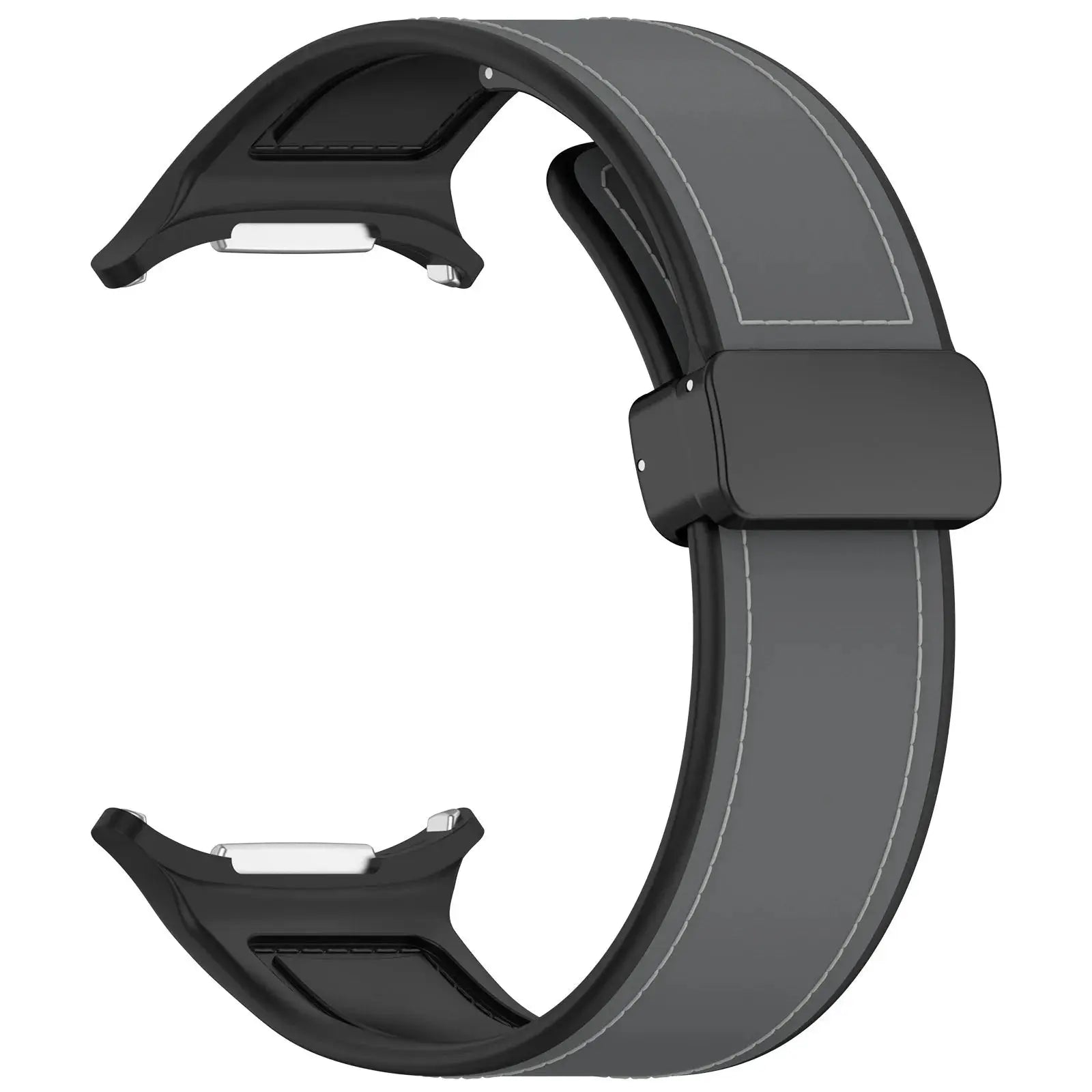 Premium Leather Magnetic Silicone Band for Samsung Galaxy Watch 7 Ultra