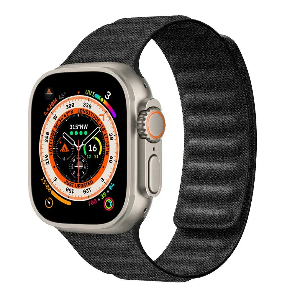 Magnetic Loop FineWoven Band for Apple Watch Ultra 1/2 (49mm), Series 10, 9, 8, SE – Adjustable Strap for 45mm, 44mm, 42mm, 41mm, 40mm, 38mm Models