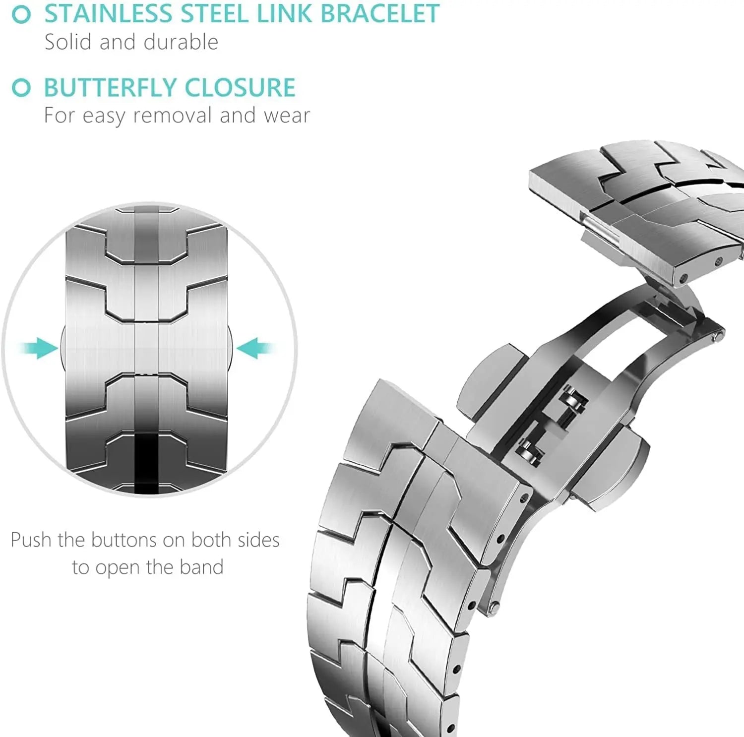 For Apple Watch Ultra Band 49mm 45mm 44mm 42mm Stainless Steel Strap for IWatch Series 8 7 6 5 4 Increase Link Bracelet Version Pinnacle Luxuries