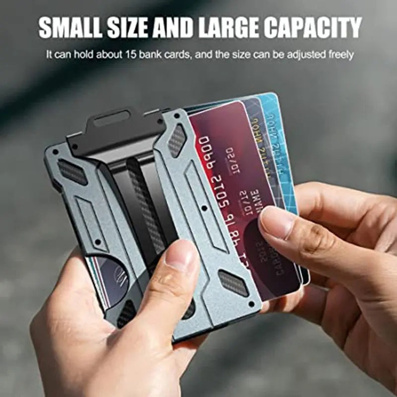 EDC Outdoor Card Holder Practical Tactical Magsafe Aluminum Fashion Mini Smart Magic Wallet Pinnacle Luxuries