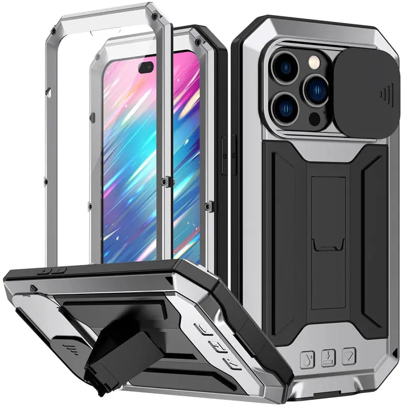 Rugged Full Body Military Grade Screen Protector Case For iPhone 14 / iPhone 13 - Pinnacle Luxuries