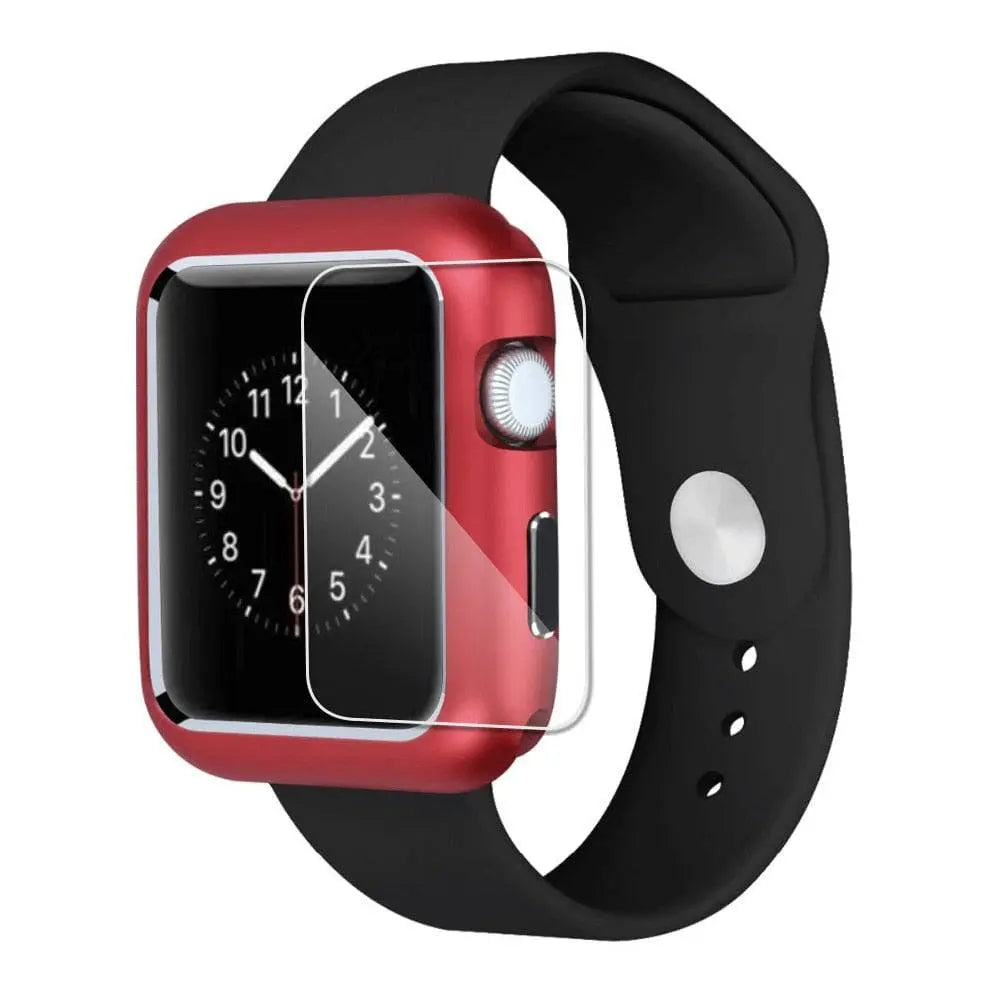 Ultimate Steel Case Tempered Glass Screen Protection For Apple Watch - Pinnacle Luxuries